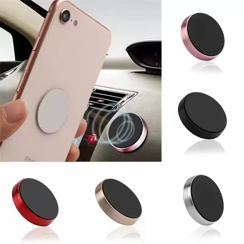 Phone Accessories - ที่วางโทรศัพท์ในรถยนต์แบบแม่เหล็ก ที่วางโทรศัพท์ในรถยนต์แบบสากลสำหรับไอโฟน เสี่ยวมี่ หัวเว่ย ซัมซุงแดชบอร์ดติดผนังสติกเกอร์แม่เหล็กติดรถยนต์